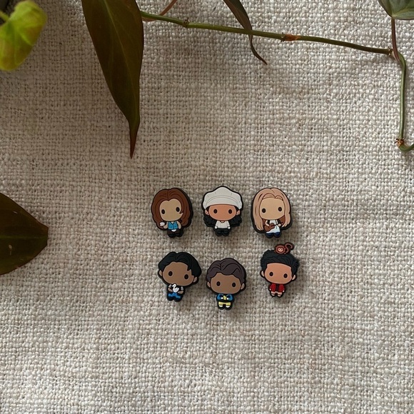 Friends Croc Charms Shoe Decorations 6 Piece Central Perk Friends Tv Show - Picture 2 of 4